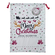 Christmas Fabric Drawstring Bags